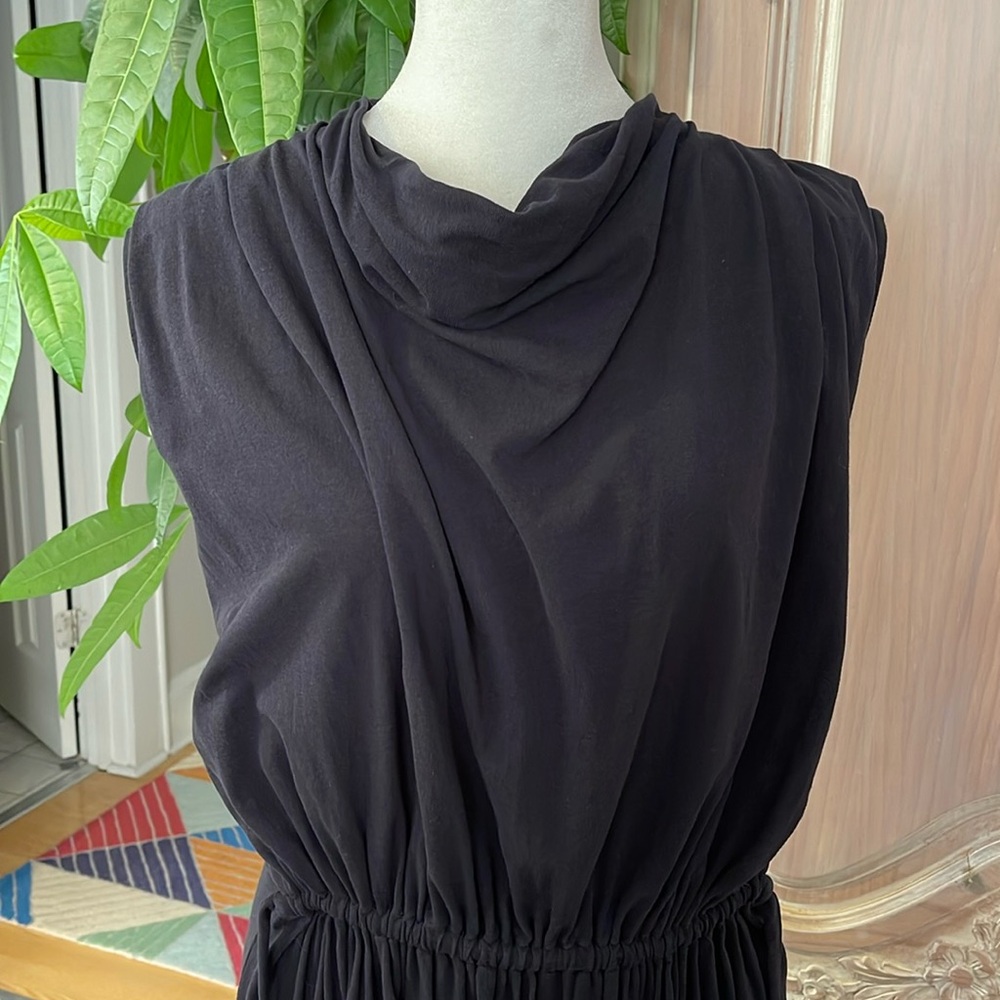 COS Cowl Neck Cotton Dress - Picture 4 of 10